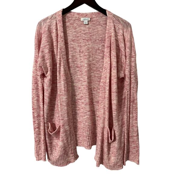 Sundance Cotton Linen Blend Long Sleeve Open Front Cardigan Size Large - Picture 1 of 6
